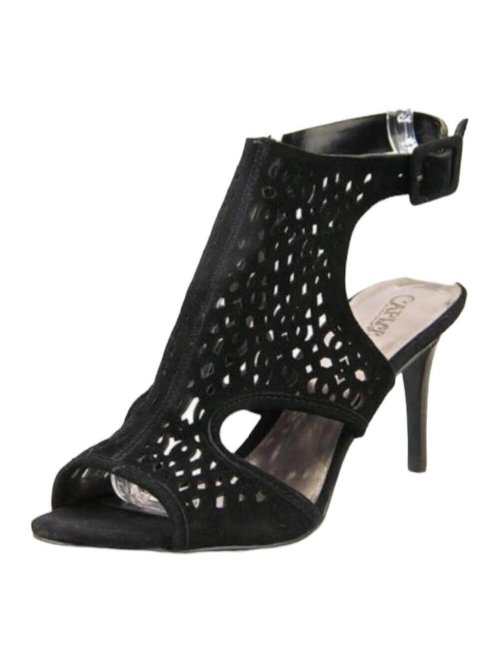 Carlos Santana | Women's Black Suede Heels | Size 8 | 0835
